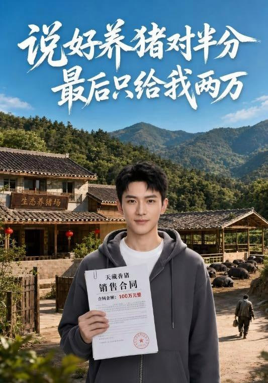 说好养猪对半分最后只给我两万